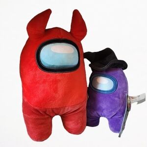 Among Us Plush Set Of 2 NWT